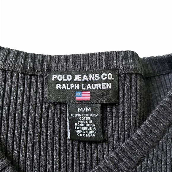 Vintage Medium Grey Polo Jeans / Ralph Lauren Crewneck - Picture 3 of 3